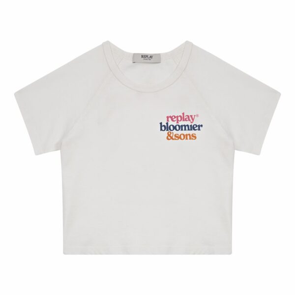 T-shirt mezza manica con stampe sul retro