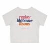 T-shirt mezza manica con stampe sul retro