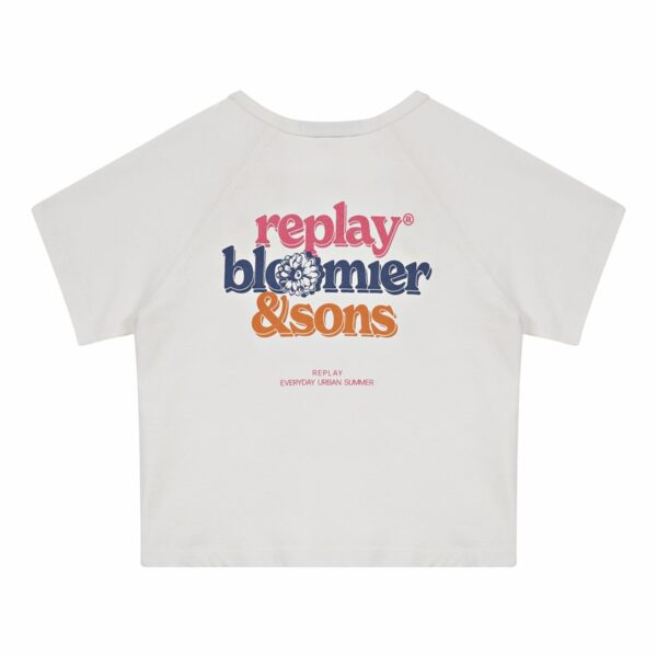 T-shirt mezza manica con stampe sul retro