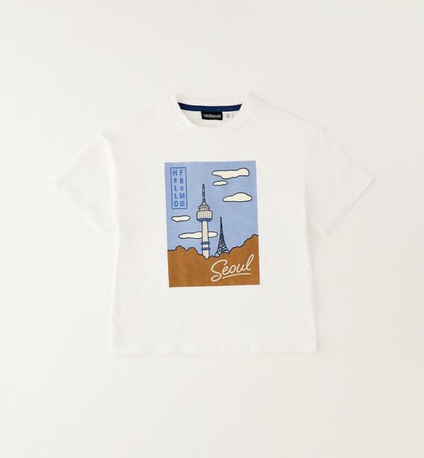 T-shirt mezza manica con stampa