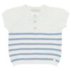 Completo polo a righe e bermuda