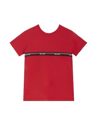 Completo t-shirt mezza manica e bermuda con banda logata