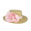 Cappello in paglia con fiore