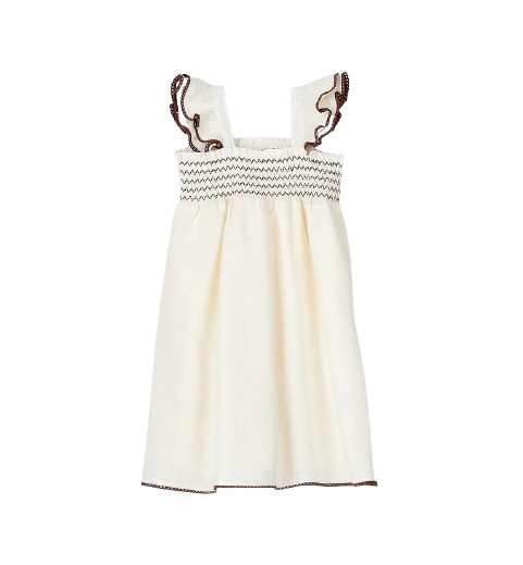 Vestito in misto lino