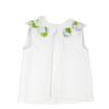 Completo canotta collo ampio con fiori e gonna