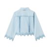 Camicia in popeline con entrodure di pizzo