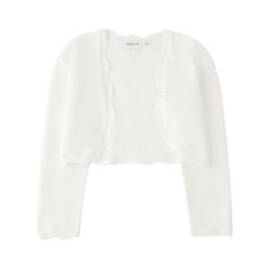 Cardigan in maglia con lavorazione effetto pizzo