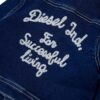 AB2EFB15894CDAB71D644B98D6F99630_ Giubbino in denim con stampa logo sul retro