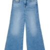 Pantalone in denim a zampa