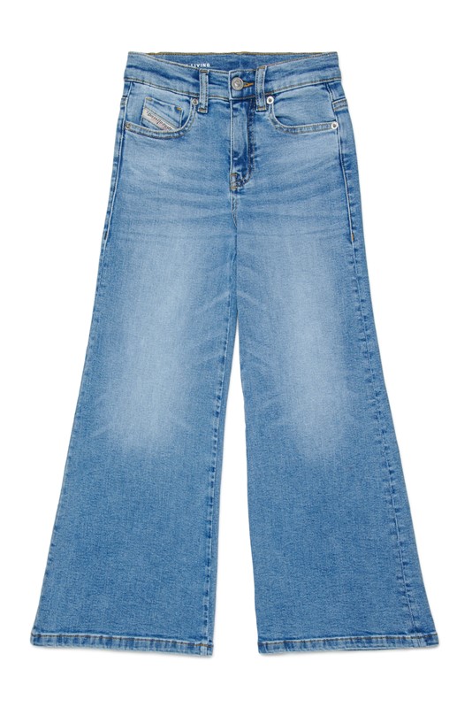 Pantalone in denim a zampa