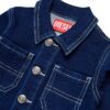 B0839B5BD9AC083039DCA24173F2278F_ Giubbino in denim con stampa logo sul retro