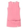 Vestito smanicato con fiocco