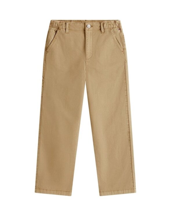 Pantalone in cotone con cinto elastico