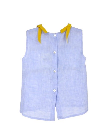 Completo canotta e pantalone con fiocchetti