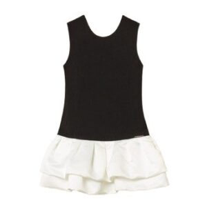 Vestito corto con balze