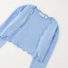 Cardigan in maglia con lavorazione effetto pizzo
