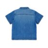 C245ED1942572350AD291E197298A6E1_ Camicia in denim manica corta con tasca e logo