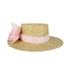 Cappello in paglia con fiore