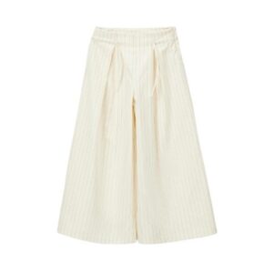 Pantalone a righe con filo lurex