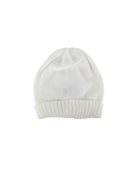 Cappellino con risvolto a costine