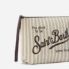 Pochette in lino a righe