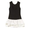 Vestito corto con balze