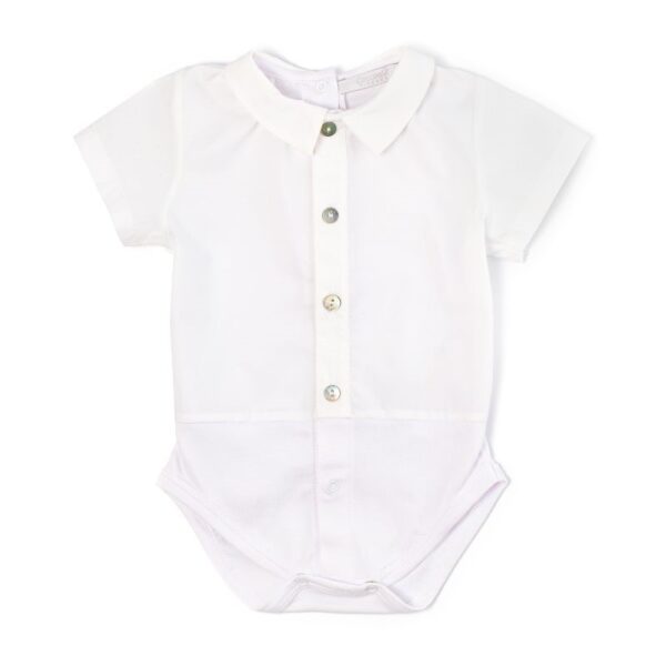 Camicia body in popeline stretch e jersey