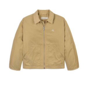 Giacca in cotone con zip e tasche