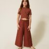 Pantalone ampio cropped