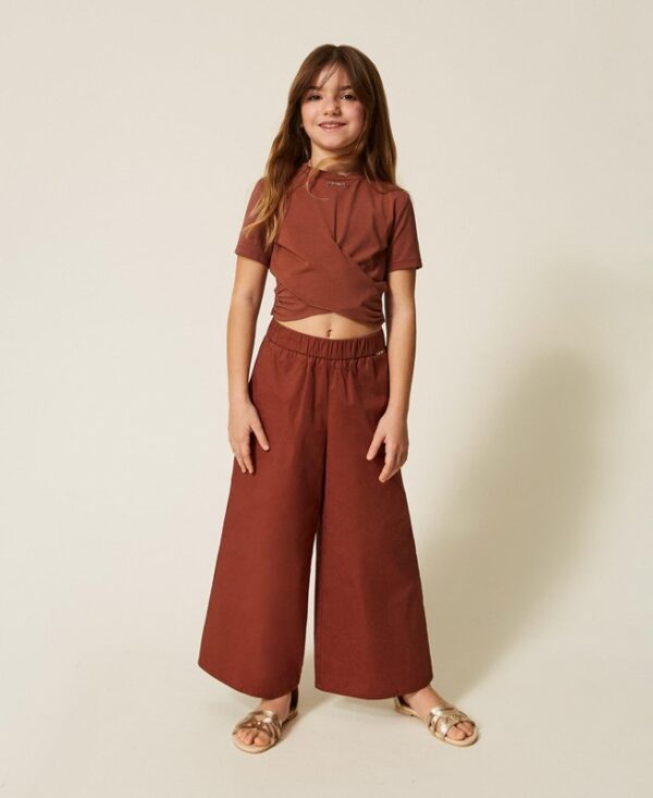 Pantalone ampio cropped