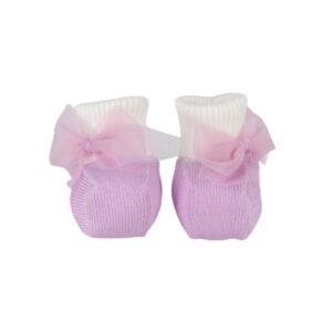 Scarpine con fiocco in tulle