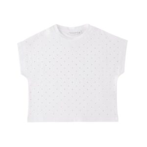 T-shirt con mini borche