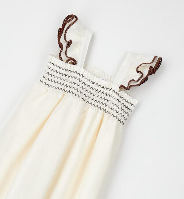 Vestito in misto lino