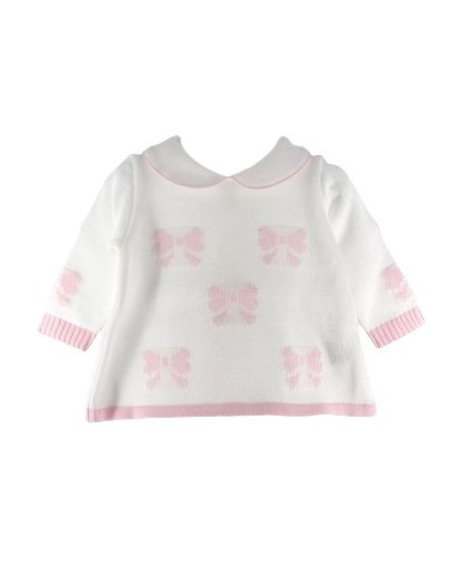 Completo due pezzi fiocchetti con cappellino