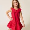Vestito con colletto e balza