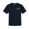T-shrt mezza manica con ricamo bomber sul retro
