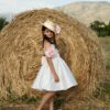 Cappello in paglia con fiore