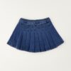 EFE5240430F90D669F6E89E85FE99B76_ Gonna in denim a pieghe