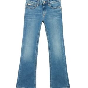Pantalone in denim a zampa
