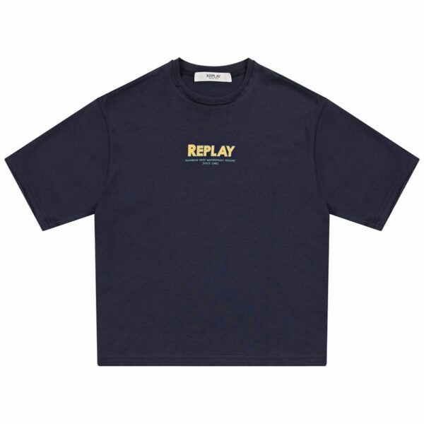 T-shirt mezza manica con stampa sul retro
