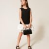 Vestito corto con balze