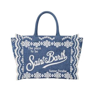 Borsa colette sangallo in denim con volant