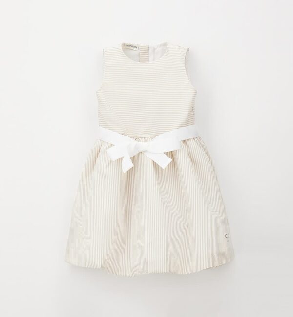 Vestito a righe con cintura