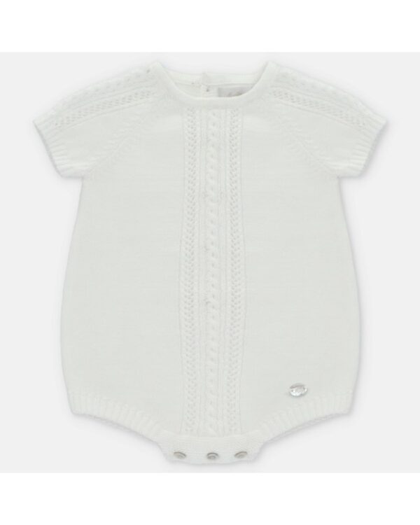 Pagliaccetto in maglia con trecce