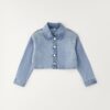 Giubbino in denim con strass
