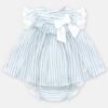 Vestito a righe con coulotte