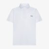 T-shirt polo mezza manica con logo ricamato