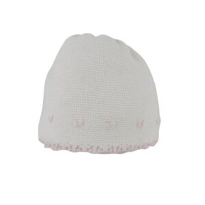 Cappellino cuoricini ricamati