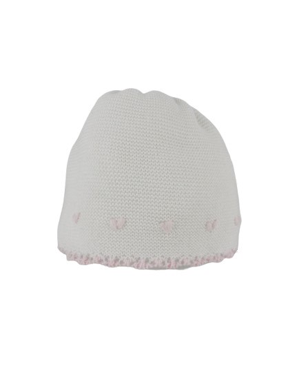Cappellino cuoricini ricamati