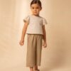 Completo blusa ricamata e pantalone